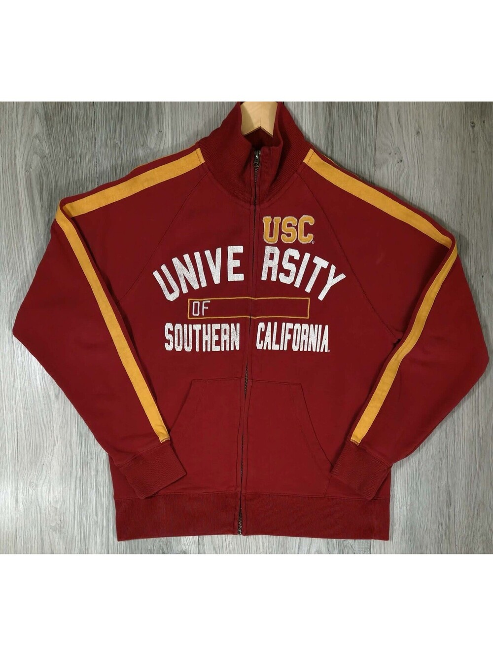 USC Trojans Track Jacket Men’s M Full Zip University Southern California #14